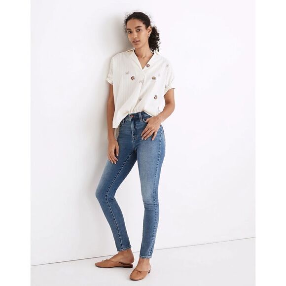 Madewell 10" High-Rise Roadtripper Authentic Jeans in Vinton Wash, Size 29 - Picture 1 of 15
